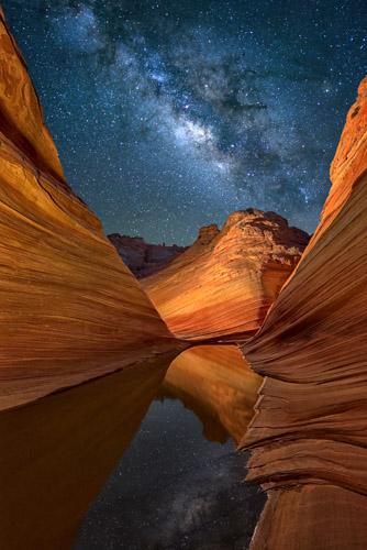 The Milky Way over The Wave